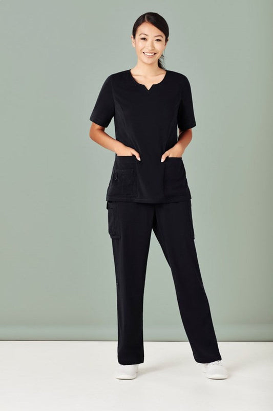 BizCare Womens Avery Multi-Pocket Straight Leg Pant - CSP944LL | Biz Care | Fashion Biz Online