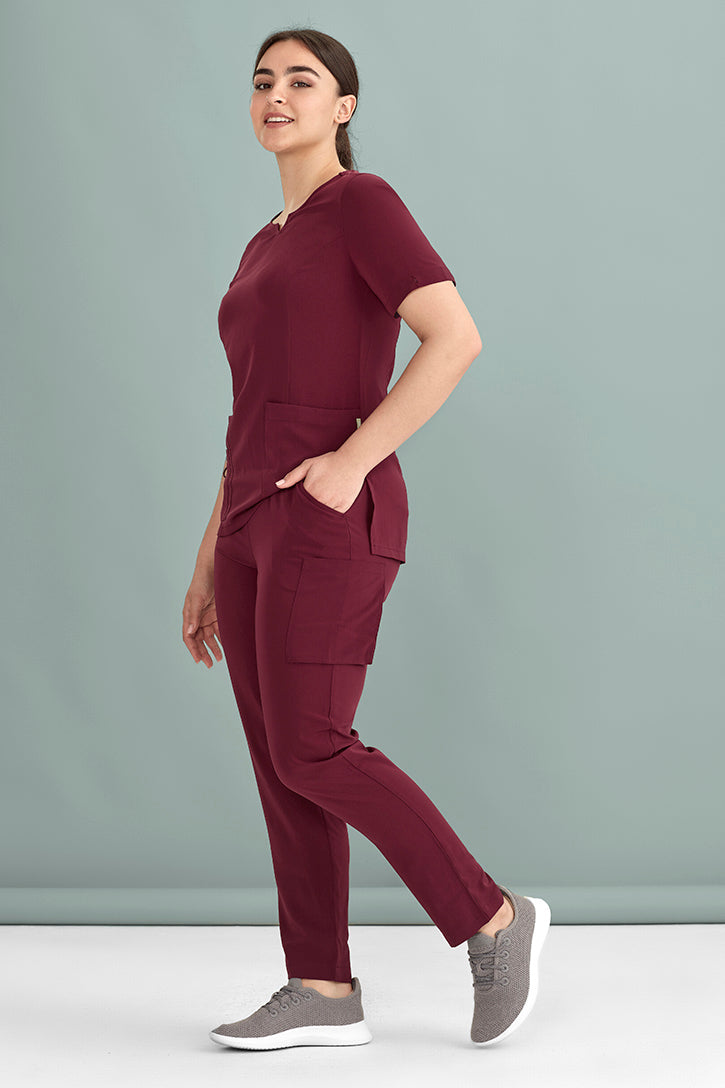 BizCare Womens Avery Multi-Pockets Slim Leg Pant - CSP943LL | Biz Care | Fashion Biz Online