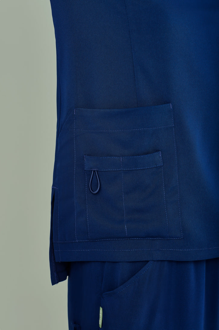 BizCare Womens Avery Tailored Fit Round Neck Scrub Top - CST942LS | Biz Care | Fashion Biz Online