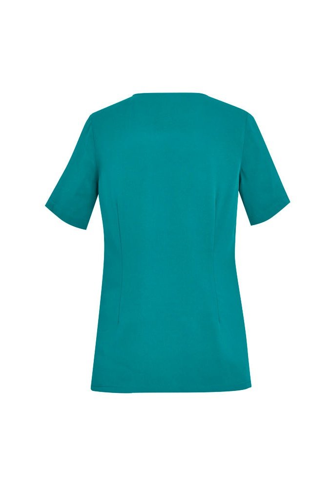 BizCare Womens Avery Tailored Fit Round Neck Scrub Top - CST942LS | Biz Care | Fashion Biz Online