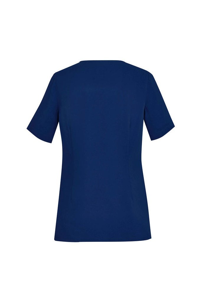 BizCare Womens Avery Tailored Fit Round Neck Scrub Top - CST942LS | Biz Care | Fashion Biz Online