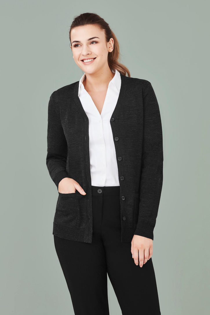 BizCare Womens Button Front Cardigan - CK045LC | Biz Care | Fashion Biz Online