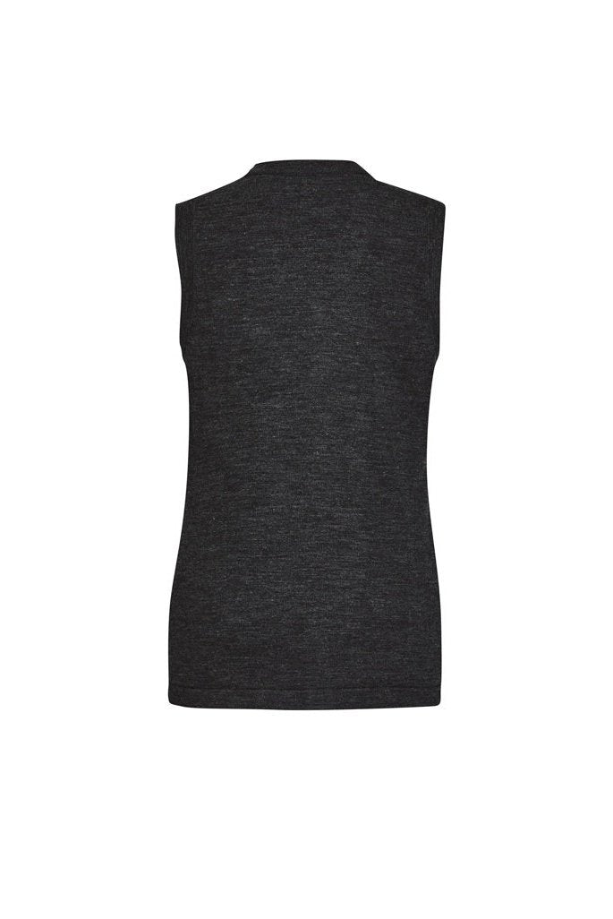 BizCare Womens Button Front Knit Vest - CK961LV | Biz Care | Fashion Biz Online