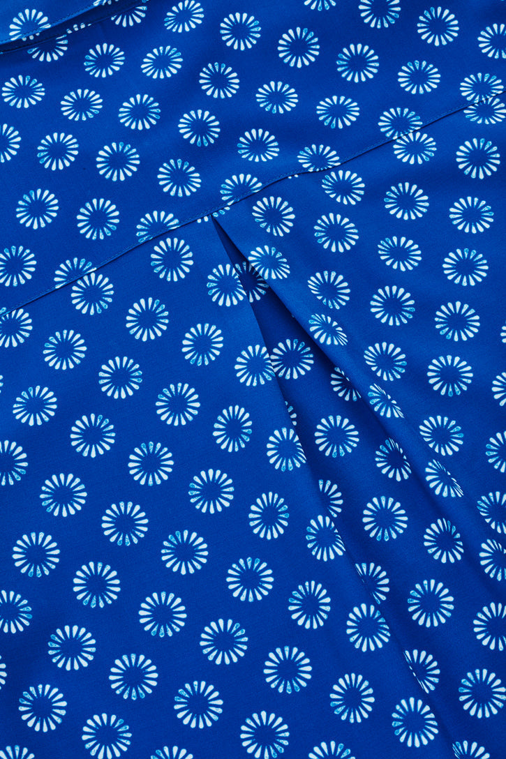 BizCare Womens Florence Daisy Print Short Sleeve Shirt - CS948LS | Biz Care | Fashion Biz Online