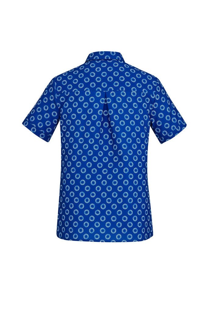 BizCare Womens Florence Daisy Print Short Sleeve Shirt - CS948LS | Biz Care | Fashion Biz Online