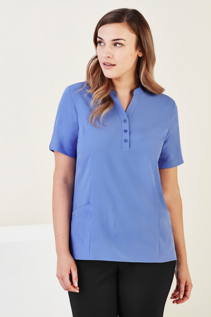 BizCare Womens Florence Plain Tunic - CS949LS | Biz Care | Fashion Biz Online