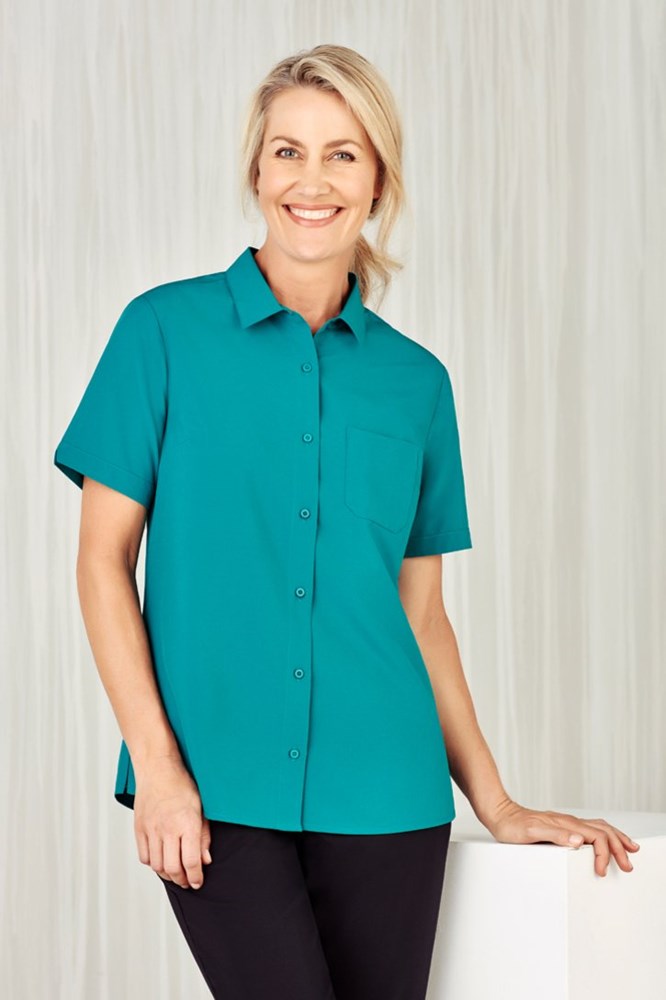 BizCare Womens Florence Short Sleeve Shirt - CS947LS | Biz Care | Fashion Biz Online