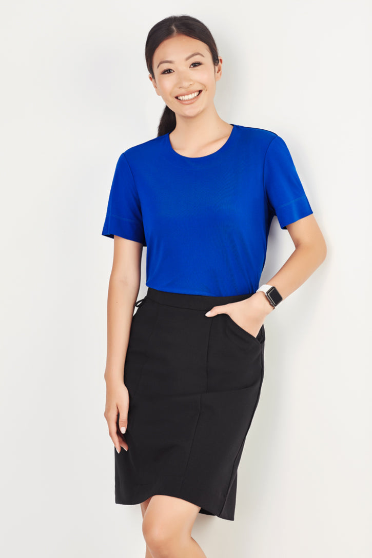 BizCare Womens Marley Jersey T-Top - CS952LS | Biz Care | Fashion Biz Online
