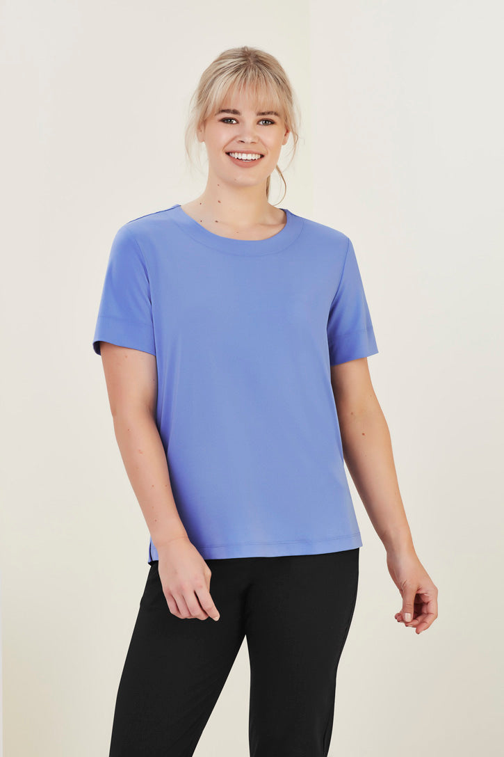 BizCare Womens Marley Jersey T-Top - CS952LS | Biz Care | Fashion Biz Online