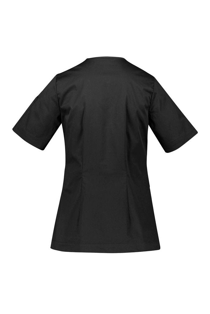 BizCare Womens Parks Zip Front Crossover Scrub Top - CST240LS | Biz Care | Fashion Biz Online