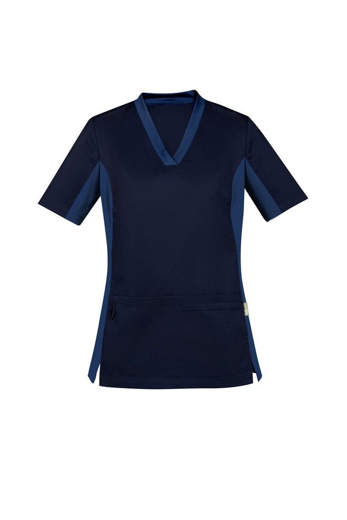 BizCare Womens Riley V-Neck Scrub Top - CST043LS | Biz Care | Fashion Biz Online