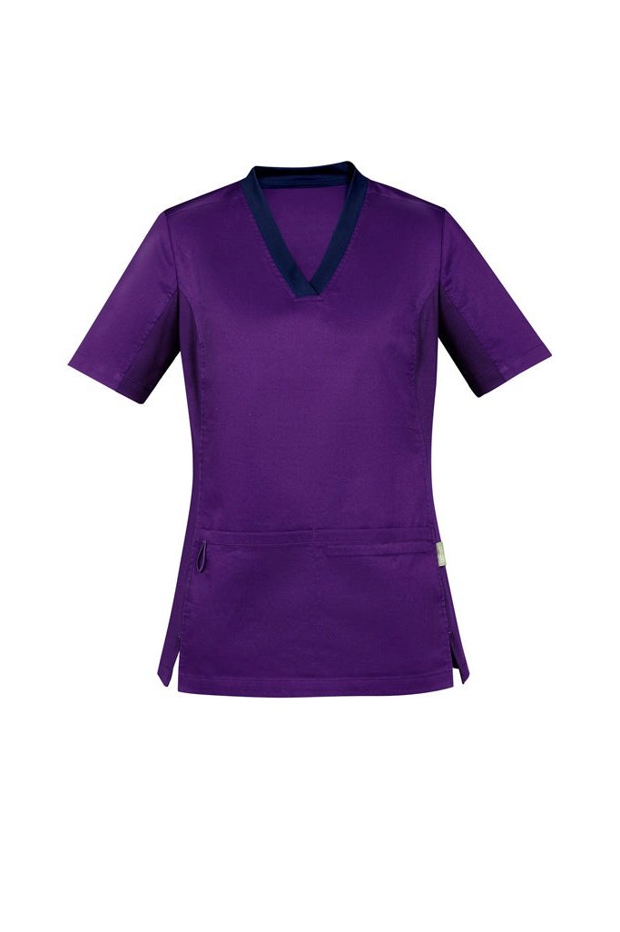 BizCare Womens Riley V-Neck Scrub Top - CST043LS | Biz Care | Fashion Biz Online