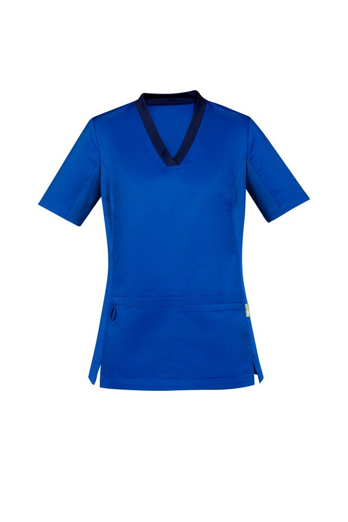 BizCare Womens Riley V-Neck Scrub Top - CST043LS | Biz Care | Fashion Biz Online