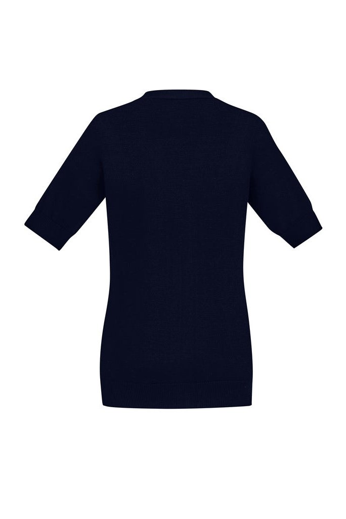 BizCare Womens Zip Front Short Sleeve Knit - CK962LC | Biz Care | Fashion Biz Online