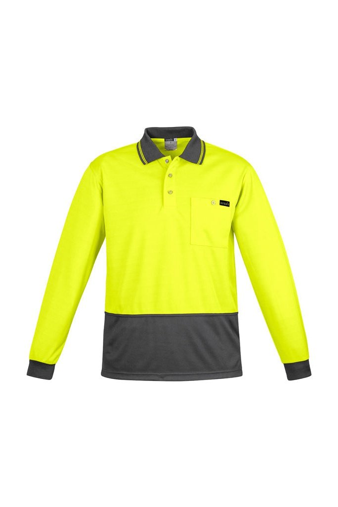 Syzmik Mens Comfort Back L/S Polo - ZH410 | Syzmik | Fashion Biz Online