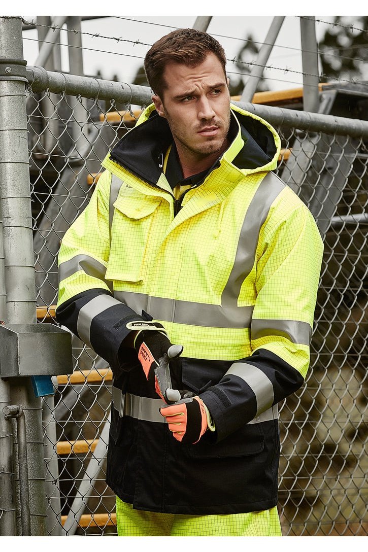 Syzmik Mens FR Arc Rated Anti Static Waterproof Jacket - ZJ900 | Syzmik | Fashion Biz Online