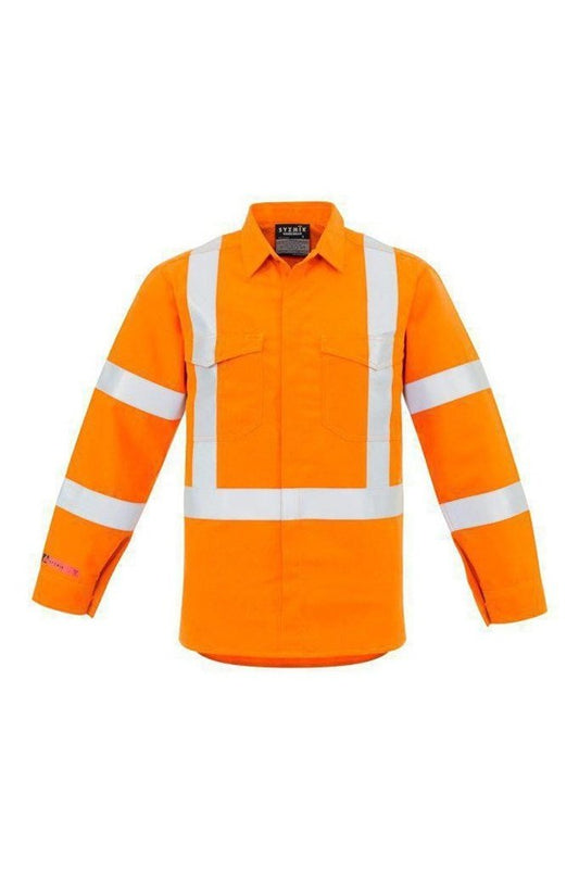 Syzmik Mens Fire Resistant FR X Back Taped Shirt - ZW137 | Syzmik | Fashion Biz Online