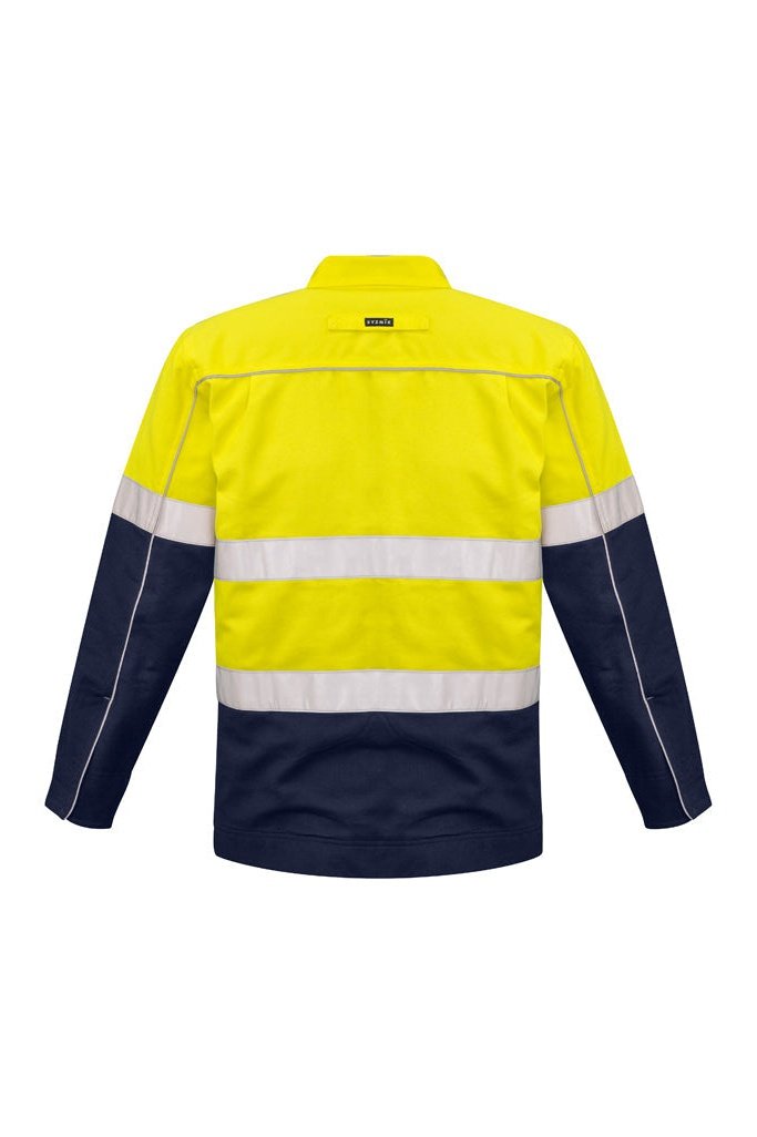 Syzmik Mens Hi Vis Cotton Drill Jacket ZJ590 | Syzmik | Fashion Biz Online