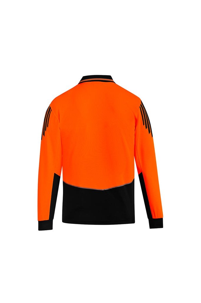 Syzmik Mens Hi Vis Flux L/S Polo - ZH310 | Syzmik | Fashion Biz Online