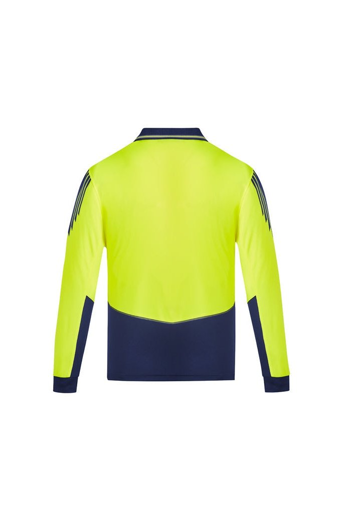 Syzmik Mens Hi Vis Flux L/S Polo - ZH310 | Syzmik | Fashion Biz Online