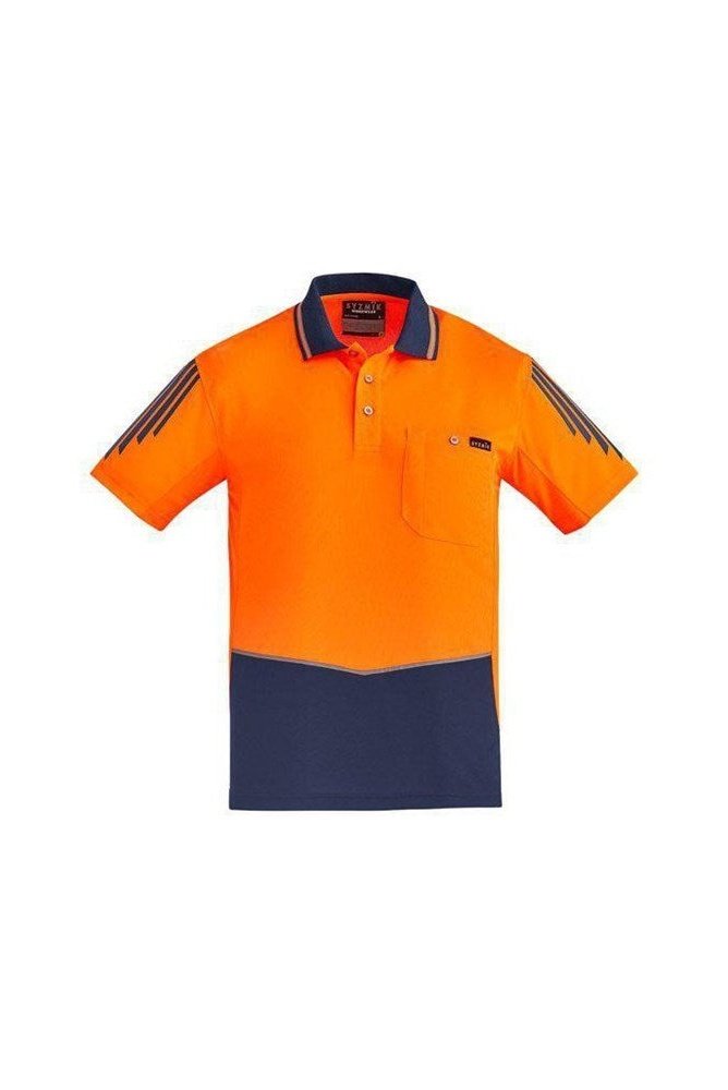Syzmik Mens Hi Vis Flux S/S Polo - ZH315 | Syzmik | Fashion Biz Online