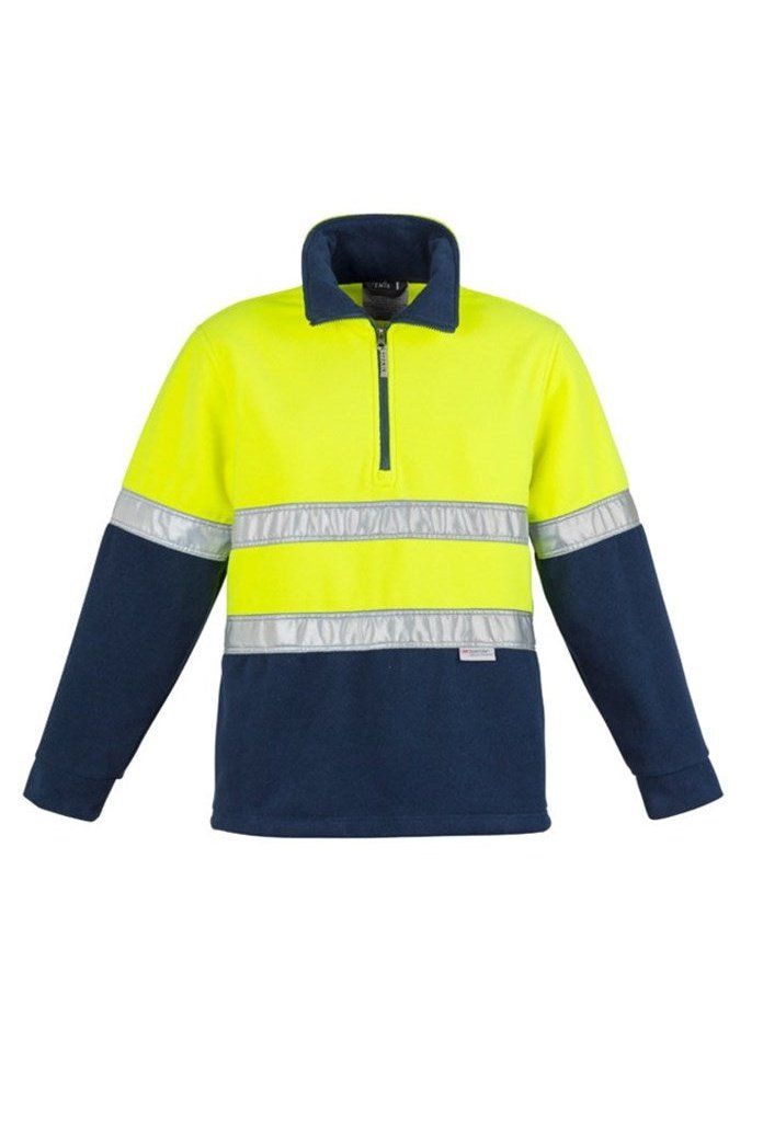 Syzmik Mens Hi Vis Polar Fleece Jumper - Hooped Taped ZT461 | Syzmik | Fashion Biz Online