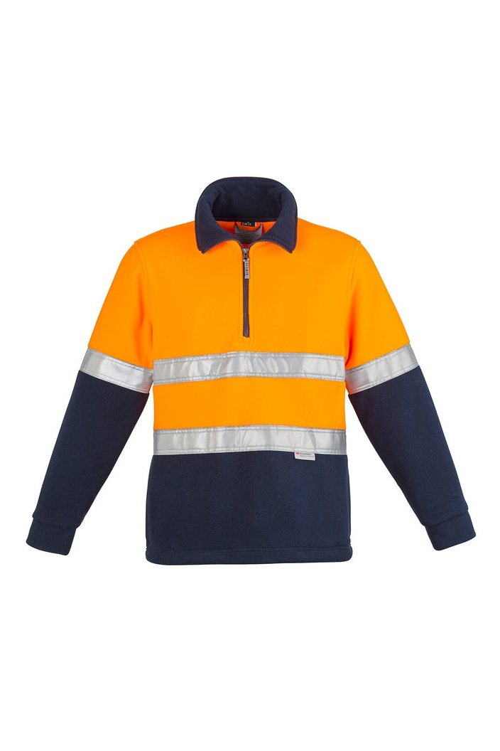 Syzmik Mens Hi Vis Polar Fleece Jumper - Hooped Taped ZT461 | Syzmik | Fashion Biz Online