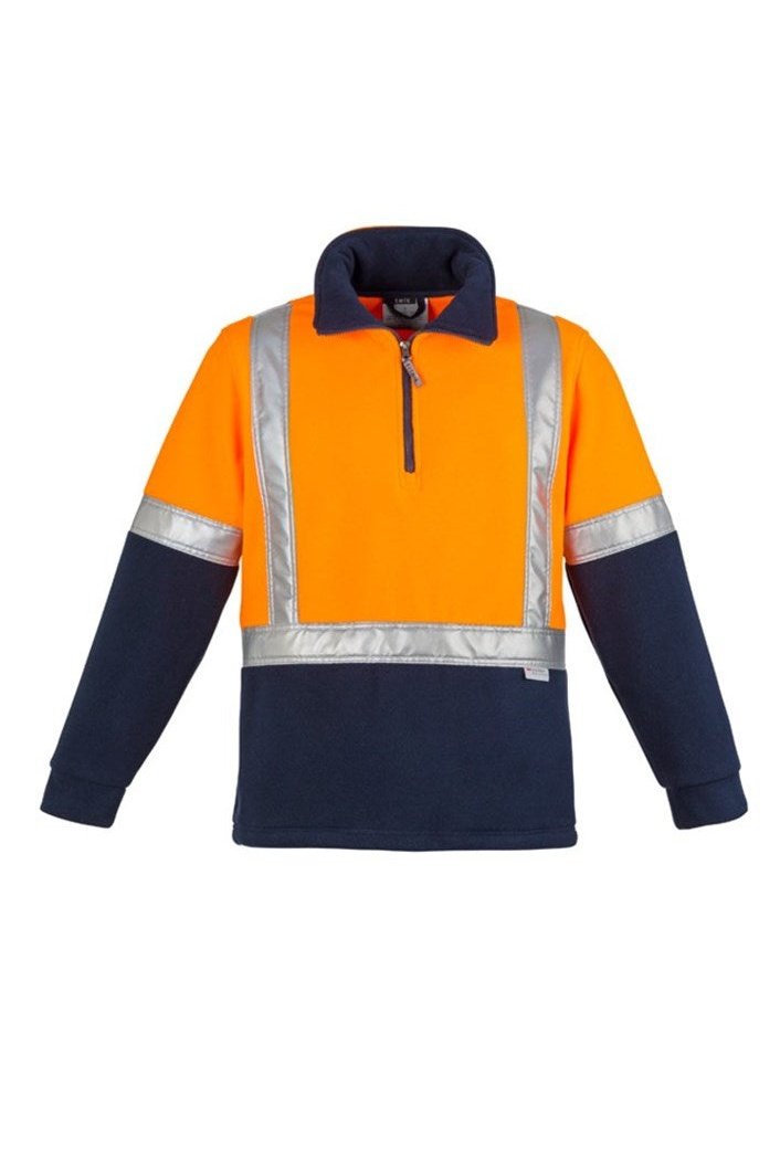 Syzmik Mens Hi Vis Polar Fleece Jumper - Shoulder Taped ZT462 | Syzmik | Fashion Biz Online