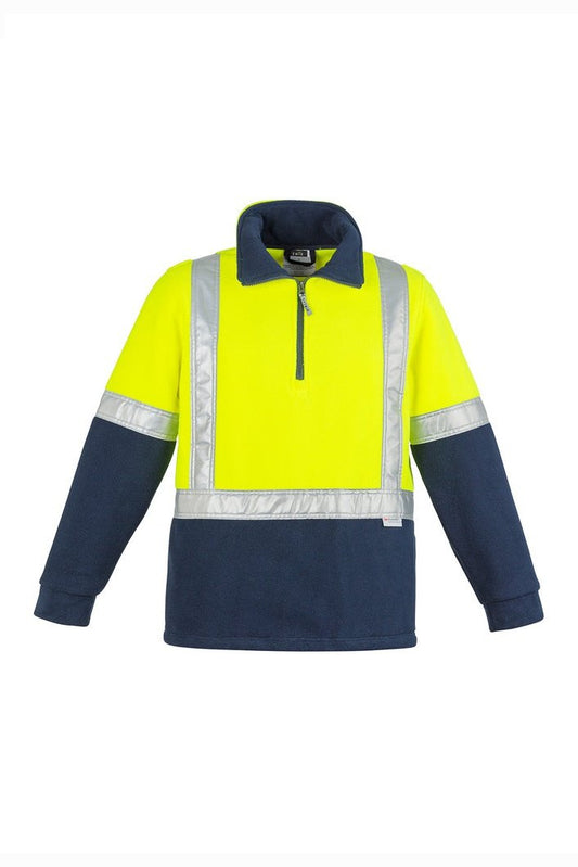 Syzmik Mens Hi Vis Polar Fleece Jumper - Shoulder Taped ZT462 | Syzmik | Fashion Biz Online