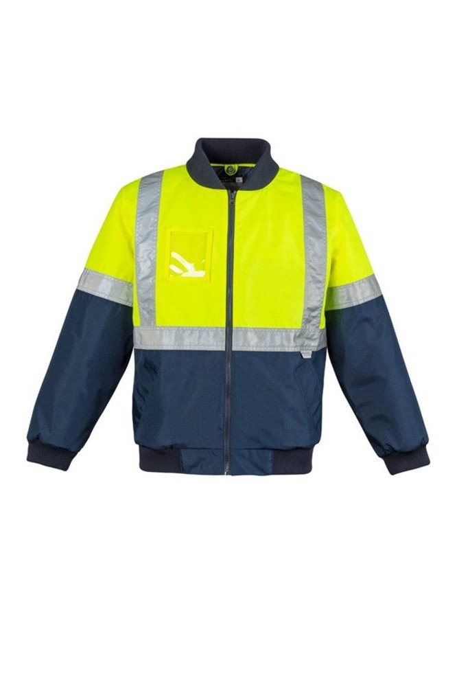 Syzmik Mens Hi Vis Quilted Flying Jacket ZJ351 | Syzmik | Fashion Biz Online