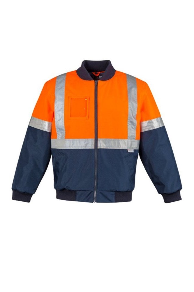 Syzmik Mens Hi Vis Quilted Flying Jacket ZJ351 | Syzmik | Fashion Biz Online