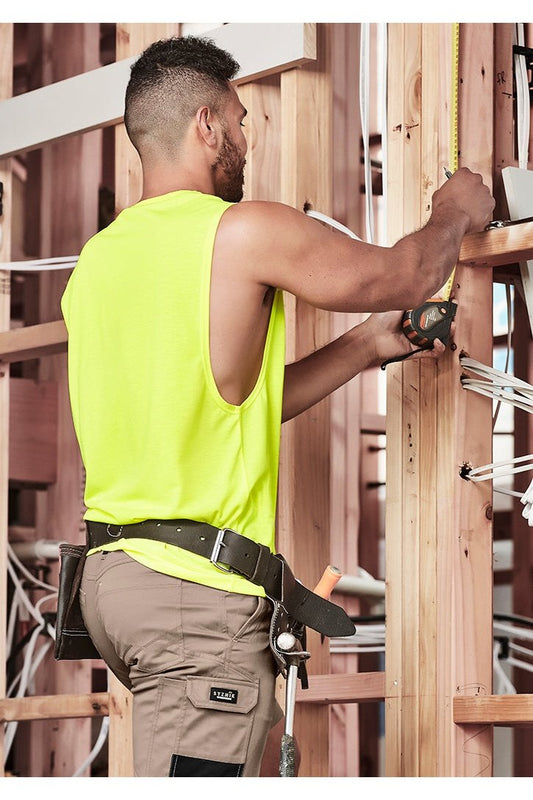 Syzmik Mens Hi Vis Sleeveless Tee - ZH297 | Syzmik | Fashion Biz Online