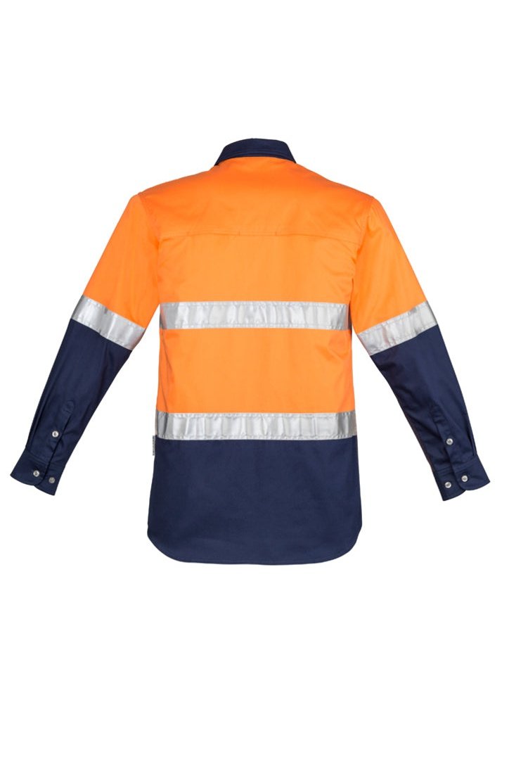 Syzmik Mens Hi Vis Spliced Industrial Shirt - Hoop Taped - ZW123 | Syzmik | Fashion Biz Online