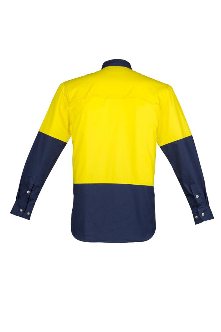 Syzmik Mens Hi Vis Spliced Industrial Shirt ZW122 | Syzmik | Fashion Biz Online