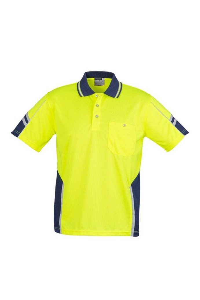 Syzmik Mens Hi Vis Squad S/S Polo - ZH237 | Syzmik | Fashion Biz Online