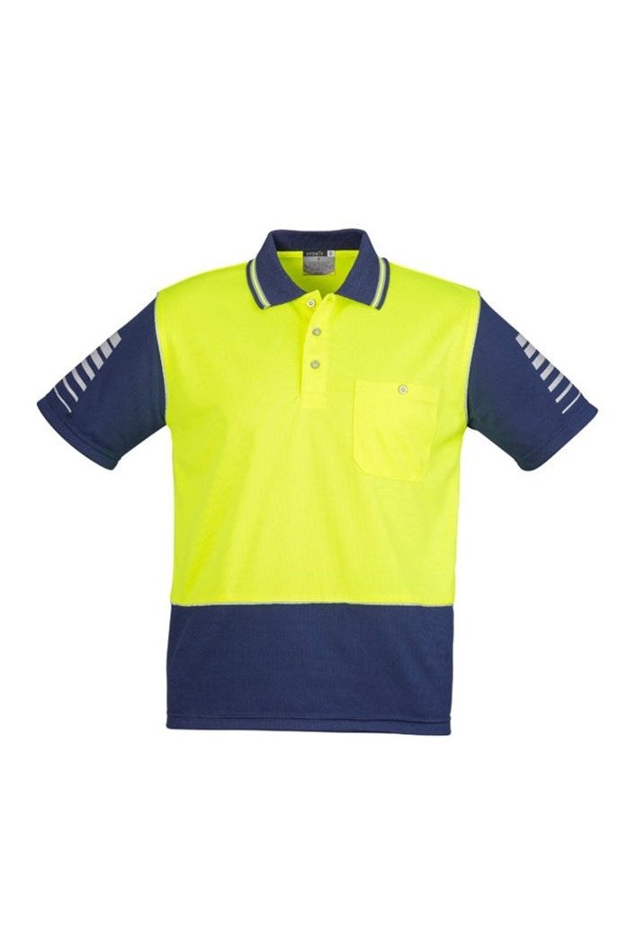 Syzmik Mens Hi Vis Zone Polo - ZH236 | Syzmik | Fashion Biz Online