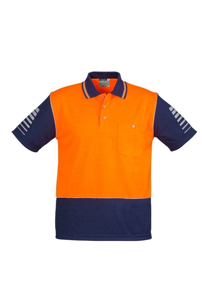 Syzmik Mens Hi Vis Zone Polo - ZH236 | Syzmik | Fashion Biz Online