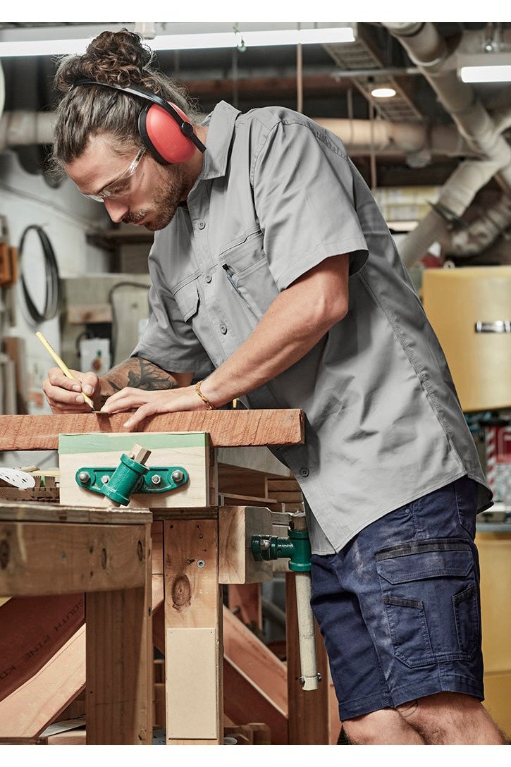 Syzmik Mens Light Weight Trading S/S Shirt - ZW120 | Syzmik | Fashion Biz Online