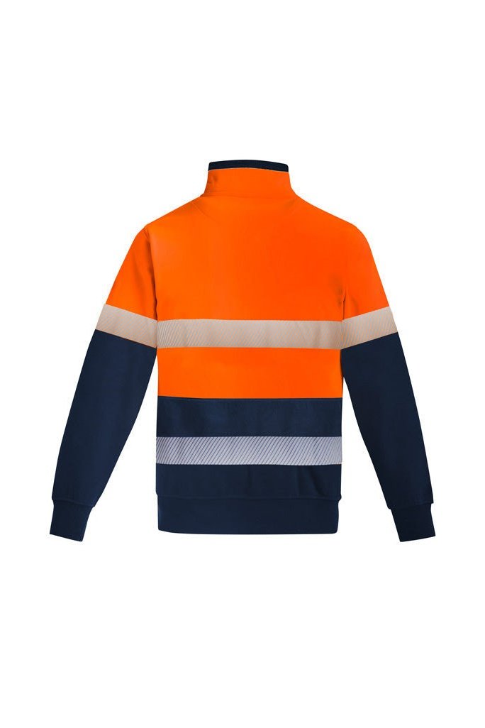 Syzmik Mens Orange Flame Resistant FR HRC 2 Hoop Taped 1/4 Zip Brushed Fleece - ZT150 | Syzmik | Fashion Biz Online
