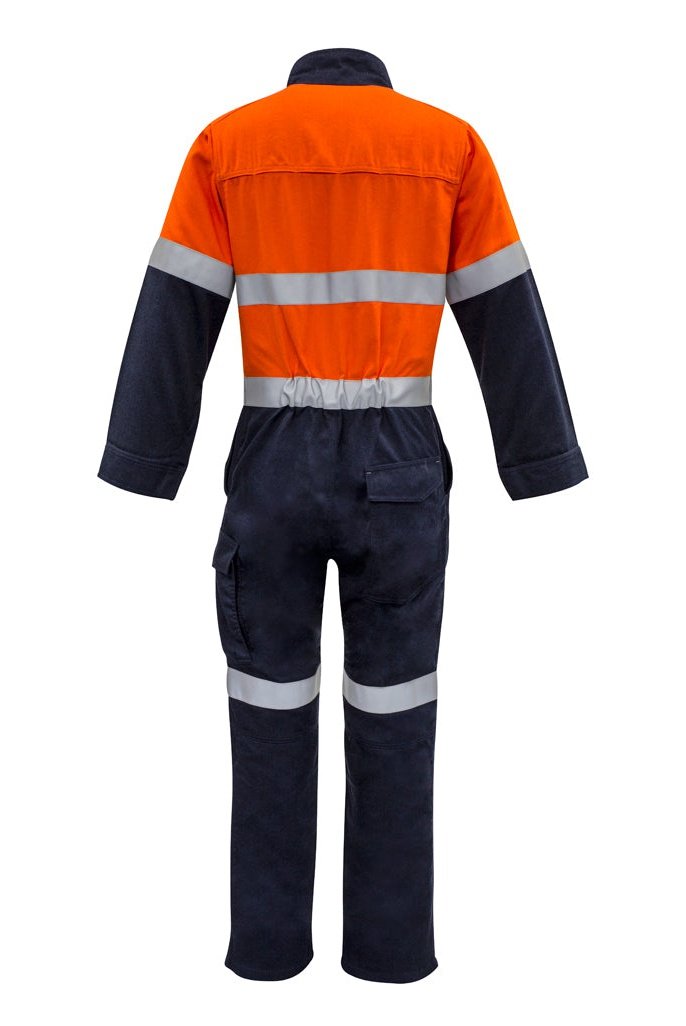 Syzmik Mens Orange Flame Resistant FR HRC 2 Hoop Taped Spliced Overall - ZC525 | Syzmik | Fashion Biz Online