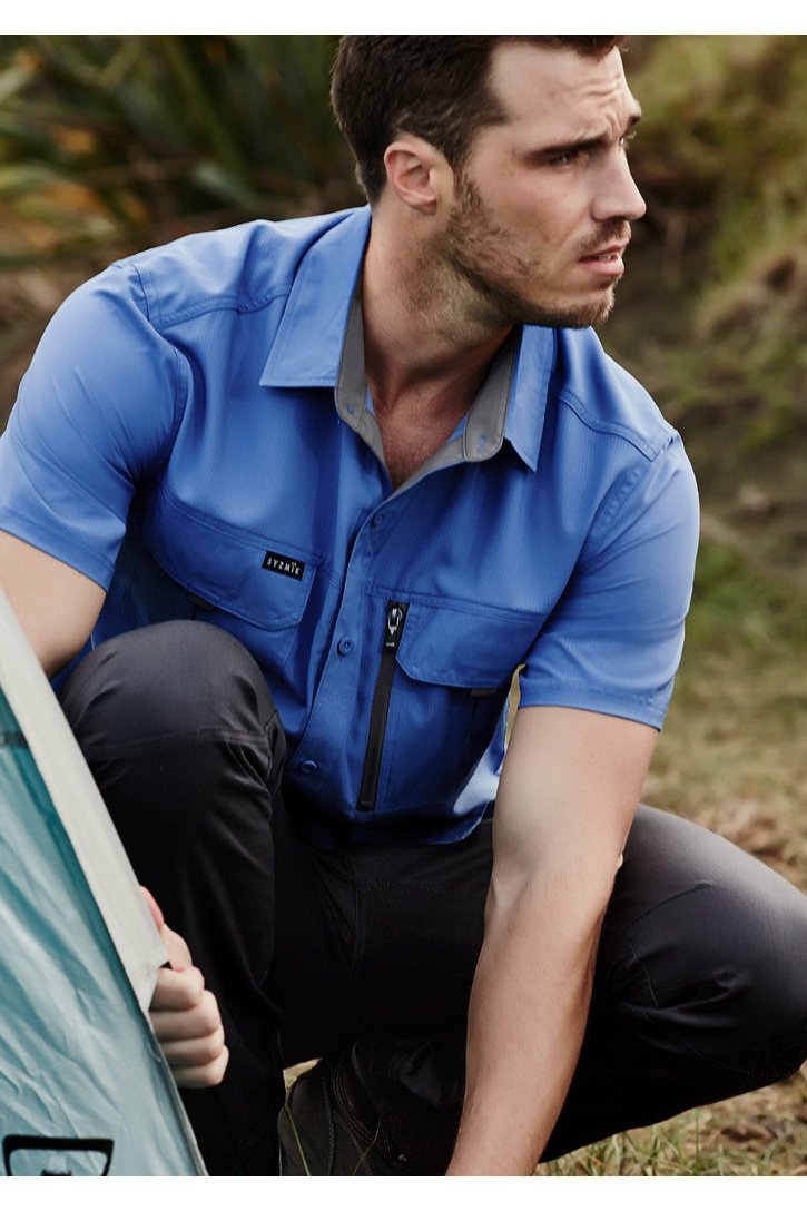 Syzmik Mens Outdoor Short Sleeve Shirt - ZW465 | Syzmik | Fashion Biz Online