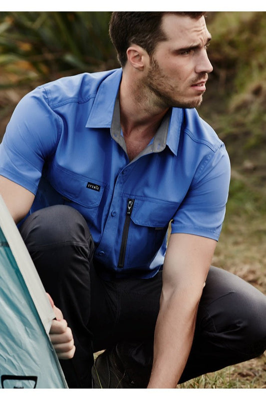 Syzmik Mens Outdoor Short Sleeve Shirt - ZW465 | Syzmik | Fashion Biz Online