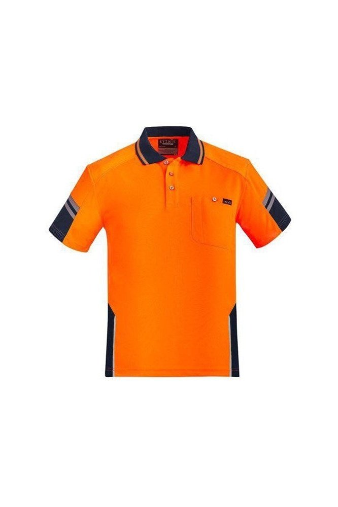 Syzmik Mens Reinforced Hi Vis Squad S/S Polo - ZH465 | Syzmik | Fashion Biz Online
