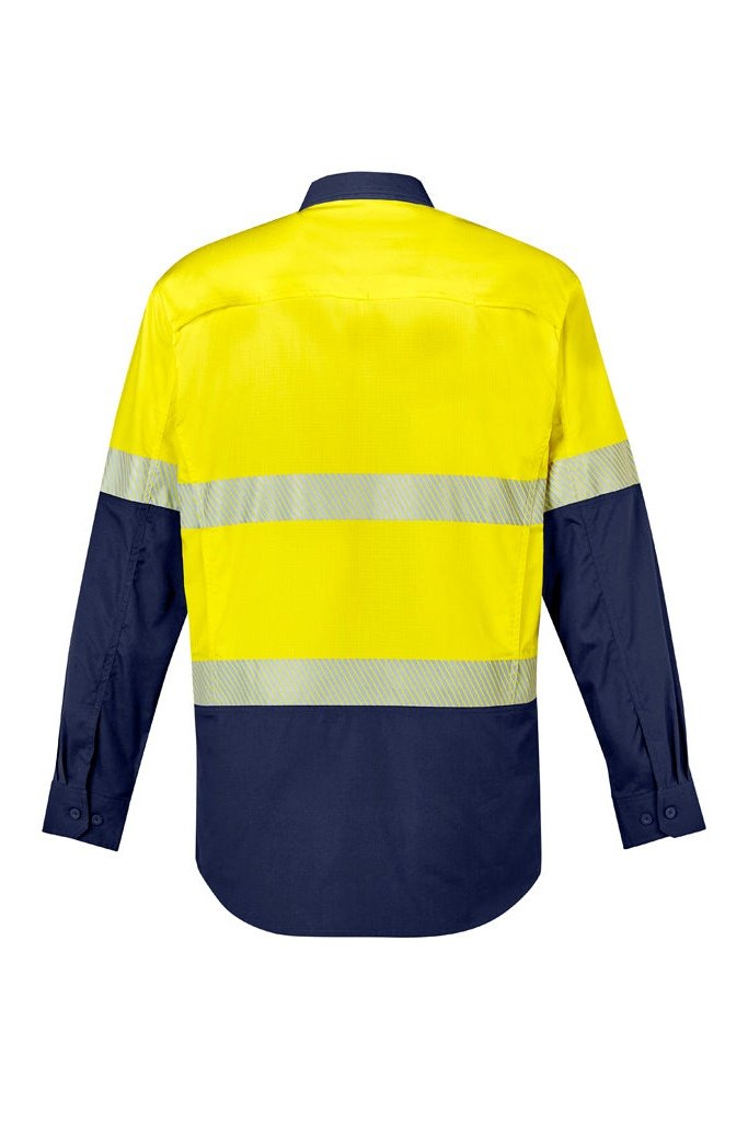 Syzmik Mens Rugged Cooling Hi Vis Segmented Tape L/S Shirt - ZW229 | Syzmik | Fashion Biz Online