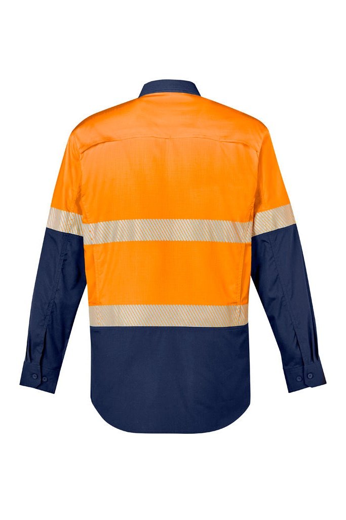 Syzmik Mens Rugged Cooling Hi Vis Segmented Tape L/S Shirt - ZW229 | Syzmik | Fashion Biz Online