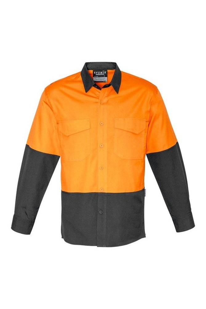 Syzmik Mens Rugged Cooling Hi Vis Spliced Shirt ZW128 | Syzmik | Fashion Biz Online