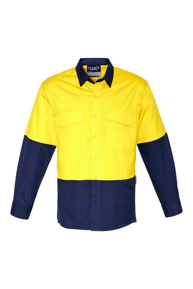 Syzmik Mens Rugged Cooling Hi Vis Spliced Shirt ZW128 | Syzmik | Fashion Biz Online
