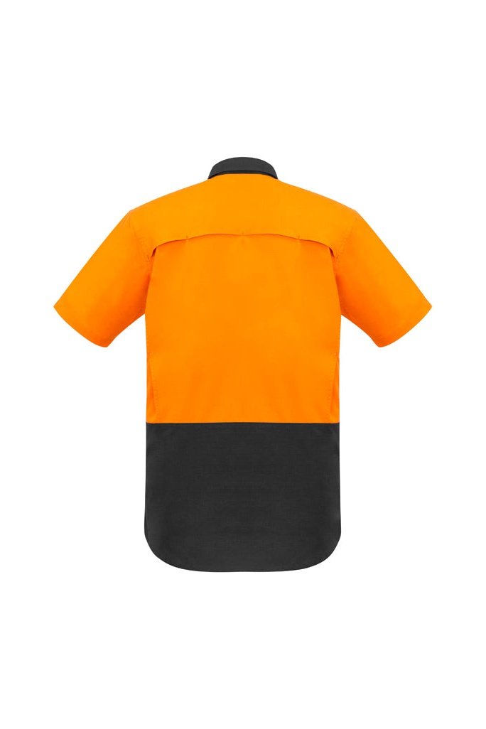 Syzmik Mens Rugged Cooling Hi Vis Spliced Short Sleeve Shirt ZW815 | Syzmik | Fashion Biz Online