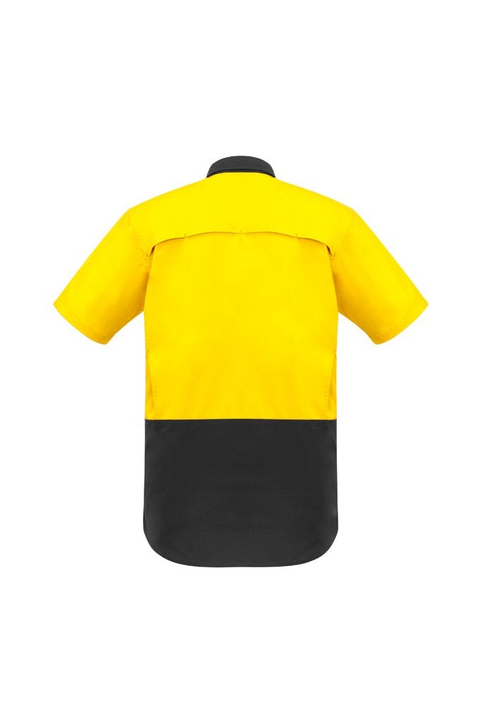 Syzmik Mens Rugged Cooling Hi Vis Spliced Short Sleeve Shirt ZW815 | Syzmik | Fashion Biz Online