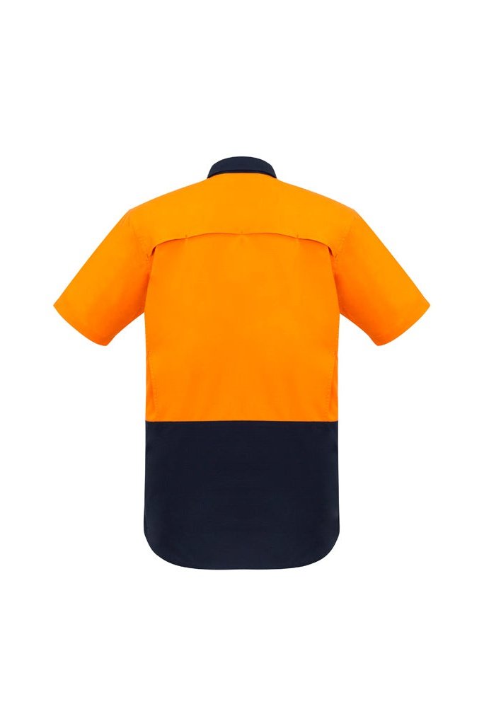 Syzmik Mens Rugged Cooling Hi Vis Spliced Short Sleeve Shirt ZW815 | Syzmik | Fashion Biz Online